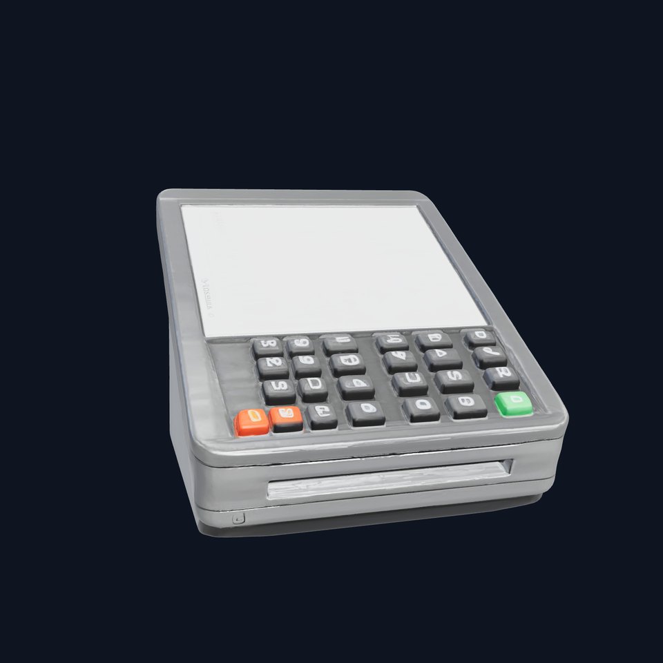 Modern POS Terminal with Touchscreen Display